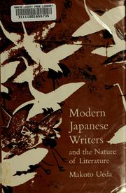 Cover of: Modern Japanese Writers and the Nature of Literature by Makoto Ueda
