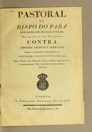 Pastoral do bispo do Pará dom Romualdo de Souza Coelho by Romualdo de Sousa Coelho