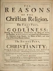 Cover of: The reasons of the Christian religion by Richard Baxter