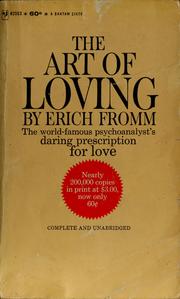 Cover of: The art of loving by Erich Fromm