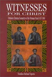 Cover of: Witnesses for Christ by Nomikos Michael Vaporis