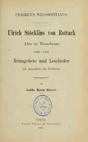 Cover of: Analecta hymnica medii aevi by Guido Maria Dreves, Guido Maria Dreves