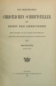 Cover of: Hippolytus Werke