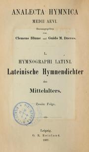 Cover of: Hymni inediti by Guido Maria Dreves, Guido Maria Dreves