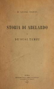 Cover of: Storia di Abelardo e de'suoi tempi