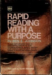 Cover of: Rapid reading with a purpose by Ben E. Johnson