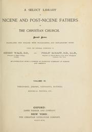 Cover of: A Select library of Nicene and post-Nicene fathers of the Christian church: Second series