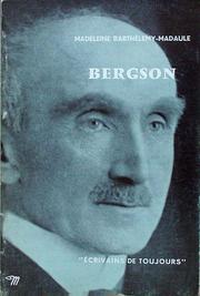 Cover of: Bergson by 