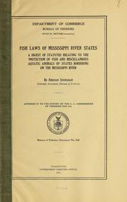 Cover of: Fish laws of Mississippi River states