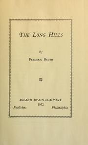 Cover of: The long hills