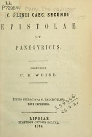 Cover of: Epistolae et Panegyricus by Pliny the Younger