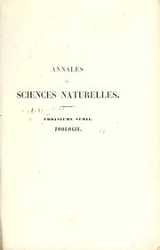 Cover of: Études sur les types inférieurs de l'embranchement des Annelès: mémoire sur la famille des Hermelliens (Hermellea Nob.)