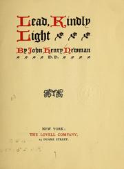 Cover of: Lead, kindly light by John Henry Newman