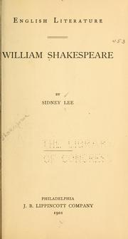 Cover of: English literature by Sir Sidney Lee