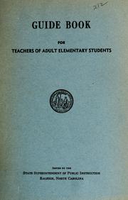 Cover of: Guide book for teachers of adult elementary students