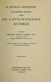 Cover of: Liber de catechizandis rudibus by Augustine of Hippo
