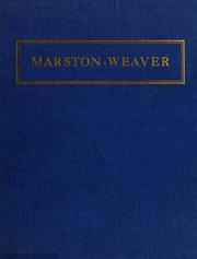 Cover of: Marston-Weaver: A tribute to my parents