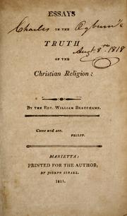 Cover of: Essays on the truth of the Christian religion