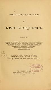 Cover of: The Household book of Irish eloquence by Member of the New York bar