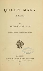 Cover of: Queen Mary: a drama