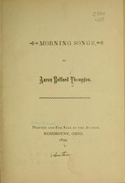 Cover of: Morning songs