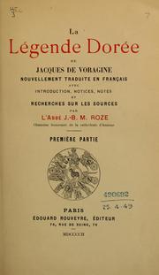 Cover of: La legende dorée by Jacobus de Voragine