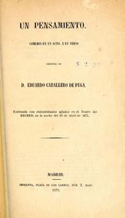 Cover of: Un pensamiento: comedia en un acto y en verso