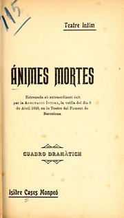Cover of: Animes mortes by Isidre Cases Monpeó