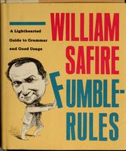 Cover of: Fumblerules | William Safire