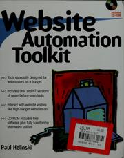 Cover of: Website automation toolkit by Paul Helinski