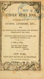 Cover of: The Catholic hymn book