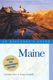 Cover of: Maine: An Explorer's Guide, Thirteenth Edition (Maine :  An Explorer's Guide) by Christina Tree, Nancy English