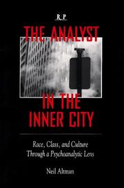 Cover of: The analyst in the inner city by Neil Altman