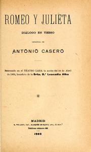 Cover of: Romeo y Julieta: diálogo en verso