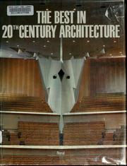 Cover of: The best in 20th century architecture