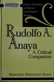 Cover of: Rudolfo A. Anaya by Margarite Fernández Olmos