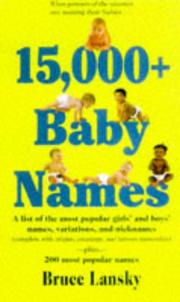 Cover of: 15,000+ baby names