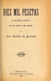 Diez mil pesetas by Luis Castillo de Burriach