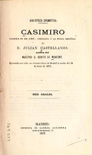 Cover of: Casimiro: zarzuela en dos actos