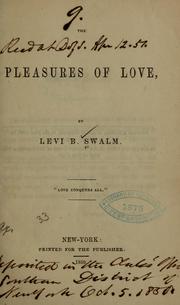 Cover of: Pleasures of love