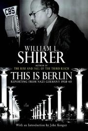 Cover of: This Is Berlin by William L. Shirer