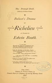 Cover of: Bulwer's drama of Richelieu by Edward Bulwer Lytton, Baron Lytton