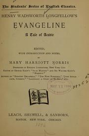 Cover of: Henry Wadsworth Longfellow's Evangeline by Henry Wadsworth Longfellow