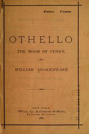 Cover of: Othello by William Shakespeare