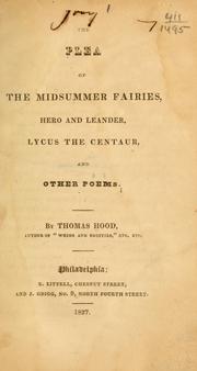 Cover of: The plea of the midsummer fairies