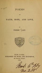 Cover of: Poems of faith, hope, and love
