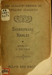 Cover of: Hamlet by William Shakespeare