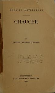 Cover of: English literature by Alfred William Pollard