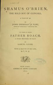 Cover of: Shamus O'Brien by Joseph Sheridan Le Fanu