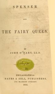 Cover of: Spenser and the Fairy queen | Hart, John S.